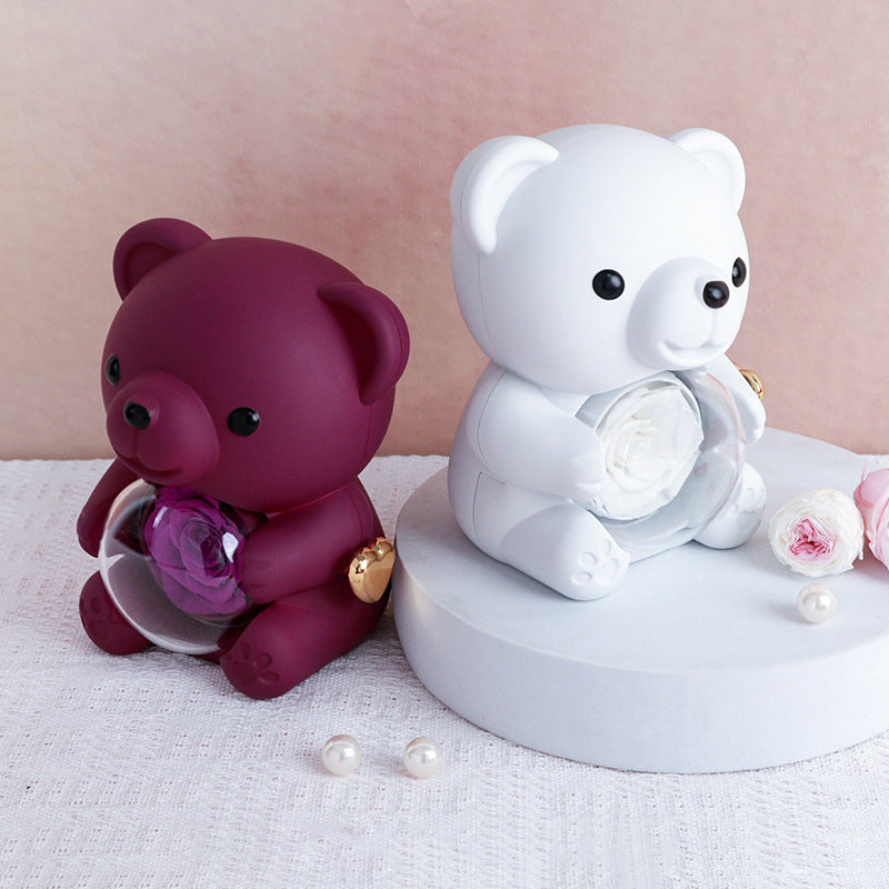 Surprise Rose Bear Jewelry Gift Box