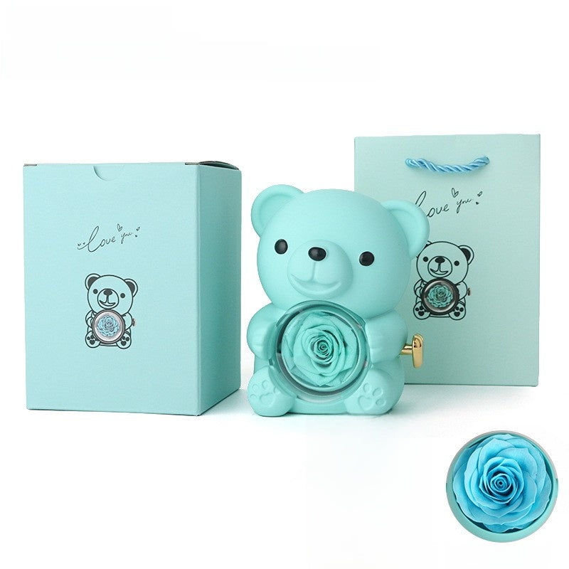 Surprise Rose Bear Jewelry Gift Box