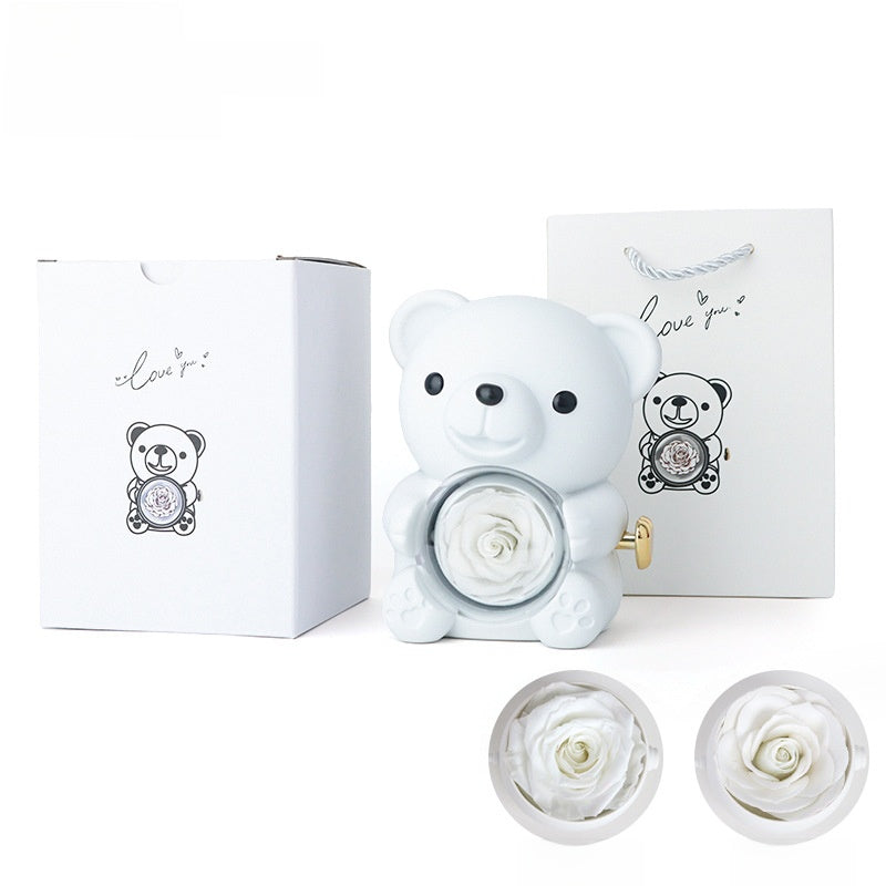 Surprise Rose Bear Jewelry Gift Box