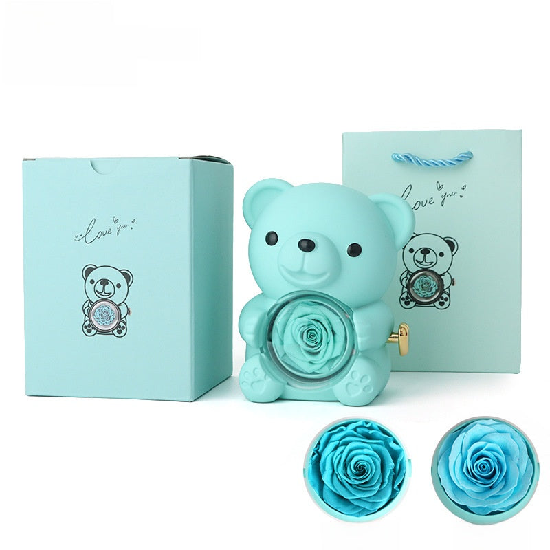 Surprise Rose Bear Jewelry Gift Box