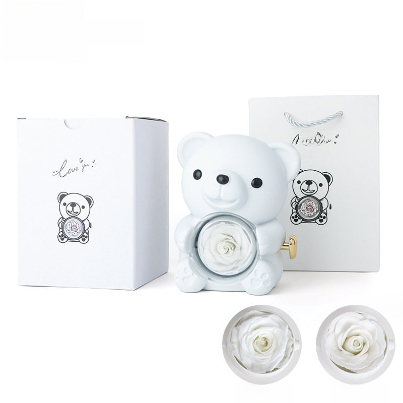 Surprise Rose Bear Jewelry Gift Box